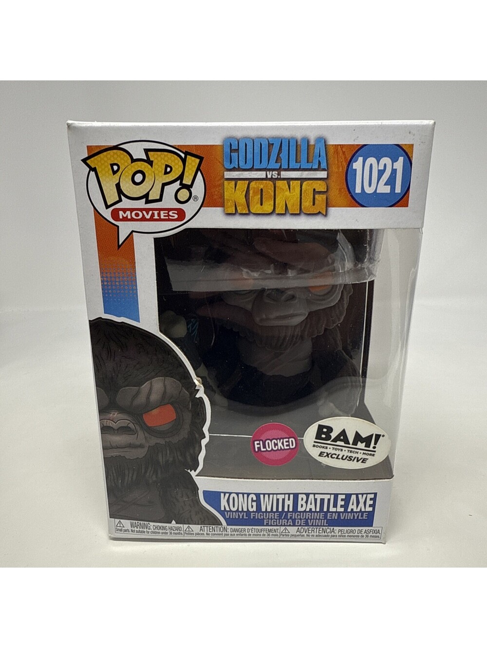 Funko Pop! Vinyl Godzilla vs. Kong Kong Flocked BAM #1021